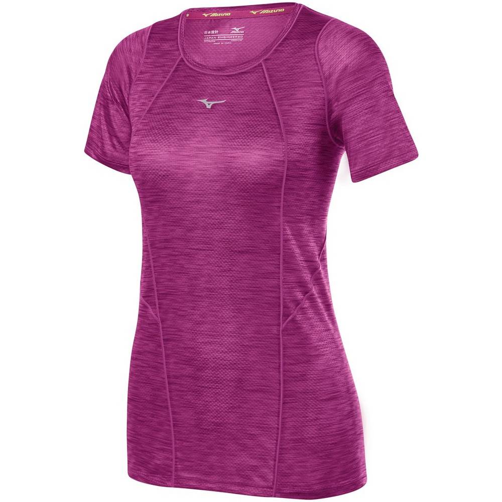 Camisetas Mizuno Alpha Vent Mujer Moradas Outlet UCIH-67319